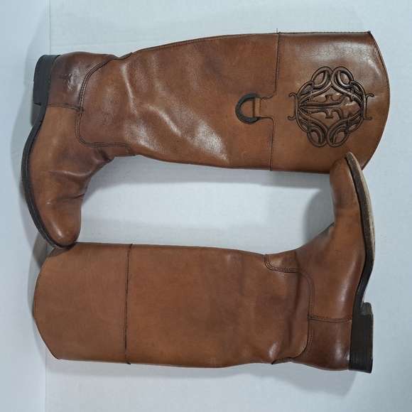 Frye Melissa Logo D Ring Riding Boots SZ 6B - Picture 8 of 15